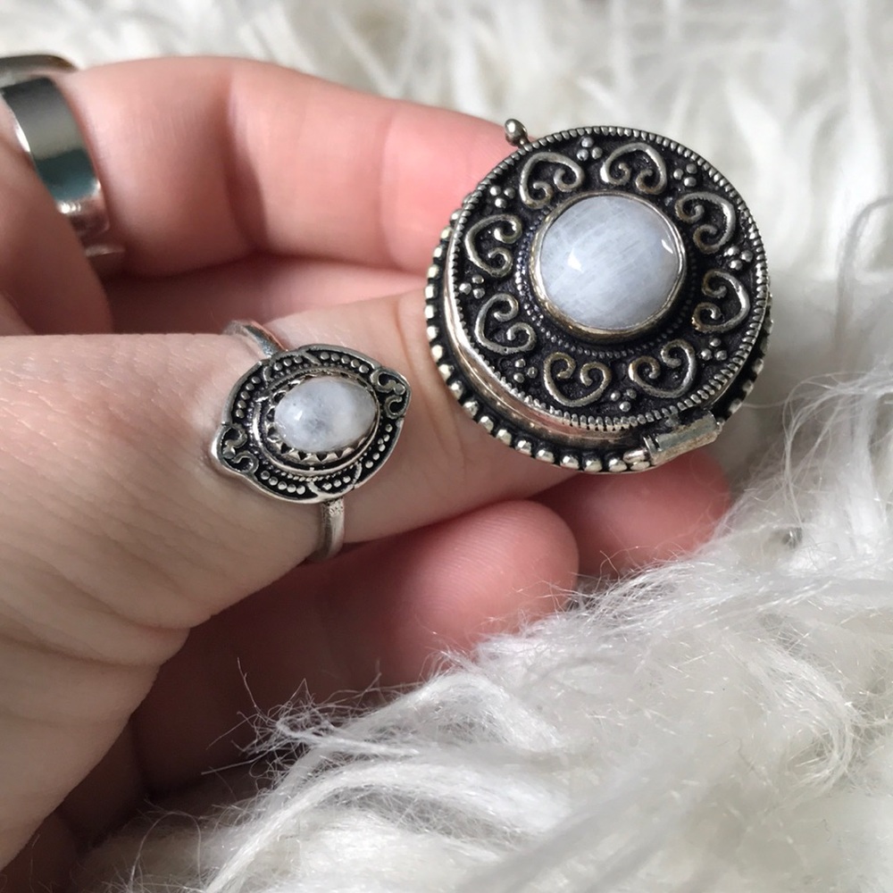 Poison / Pill Box Stash Locket Ring